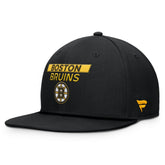 NHL Boston Bruins Fanatics Authentic Pro Prime Snapback Hat - Black