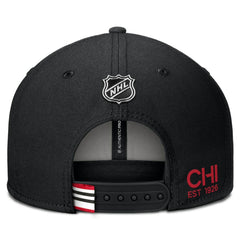 NHL Chicago Blackhawks Fanatics Authentic Pro Prime Snapback Hat - Black