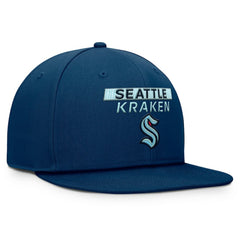 NHL Seattle Kraken Fanatics Authentic Pro Prime Snapback Hat - Deep Sea Blue