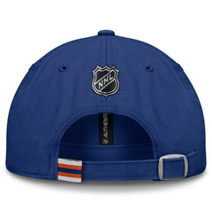 NHL Edmonton Oilers Fanatics Authentic Pro Prime Adjustable Hat - Royal