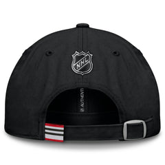 NHL Chicago Blackhawks Fanatics Authentic Pro Prime Adjustable Hat - Black