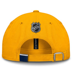 NHL Nashville Predators Fanatics Authentic Pro Prime Adjustable Hat - Gold
