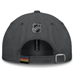 NHL Vegas Golden Knights Fanatics Authentic Pro Prime Adjustable Hat - Gray