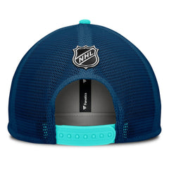 NHL Seattle Kraken Fanatics Authentic Pro Hometown Rink Foam Trucker Snapback Hat - White/Deep Sea Blue