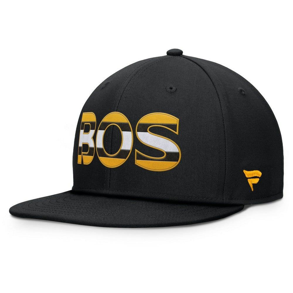 NHL Boston Bruins Fanatics Authentic Pro Rink Snapback Hat - Black