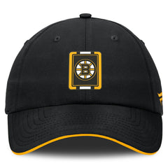 NHL Boston Bruins Fanatics Authentic Pro Ripstop Adjustable Hat - Black/Gold