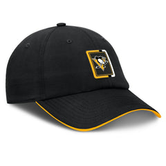 NHL Pittsburgh Penguins Fanatics Authentic Pro Ripstop Adjustable Hat - Black/Gold