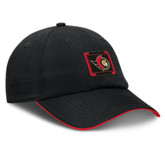 NHL Ottawa Senators Fanatics Authentic Pro Ripstop Adjustable Hat - Black/Red