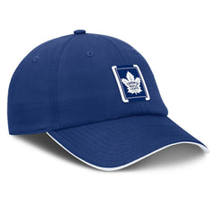 NHL Toronto Maple Leafs Fanatics Authentic Pro Ripstop Adjustable Hat - Blue/White