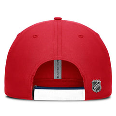 NHL Washington Capitals Fanatics Authentic Pro Ripstop Adjustable Hat - Red/Navy
