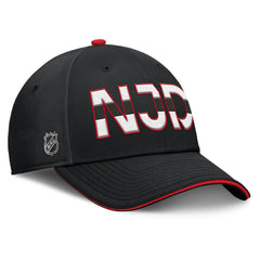 NHL New Jersey Devils Fanatics Authentic Pro Rink Team Code Flex Hat - Black/Red