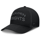 NHL Vegas Golden Knights Fanatics Authentic Pro Road Stack Text A-Frame Adjustable Hat - Black
