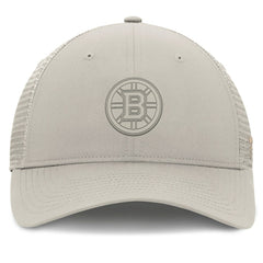 NHL Boston Bruins Fanatics Women's Authentic Pro Road Trucker Adjustable Hat - Tan