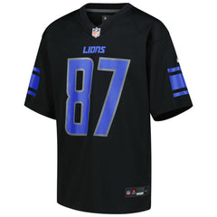 NFL Sam LaPorta Detroit Lions Youth Game Jersey - Black