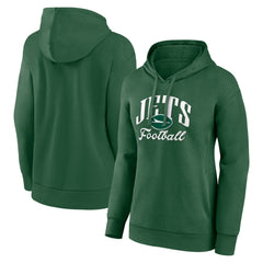 New York Jets Women's Victory Script Pullover Hoodie Green