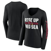 Arizona Cardinals Hometown Sweep Long Sleeve V-Neck T-Shirt Black