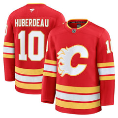 NHL Jonathan Huberdeau Calgary Flames Fanatics Home Premium Jersey - Red