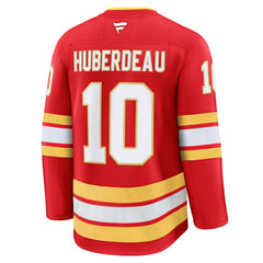 NHL Jonathan Huberdeau Calgary Flames Fanatics Home Premium Jersey - Red