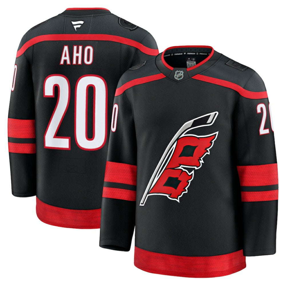 NHL Sebastian Aho Carolina Hurricanes Fanatics Home Premium Jersey - Black