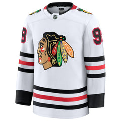 NHL Connor Bedard Chicago Blackhawks Fanatics Away Premium Jersey - White