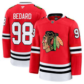 NHL Connor Bedard Chicago Blackhawks Fanatics Home Premium Jersey - Red