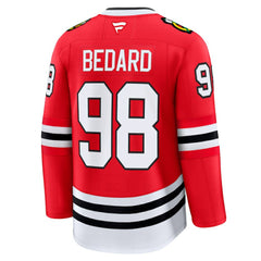 NHL Connor Bedard Chicago Blackhawks Fanatics Home Premium Jersey - Red