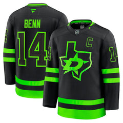 NHL Jamie Benn Dallas Stars Fanatics Alternate Premium Jersey - Black