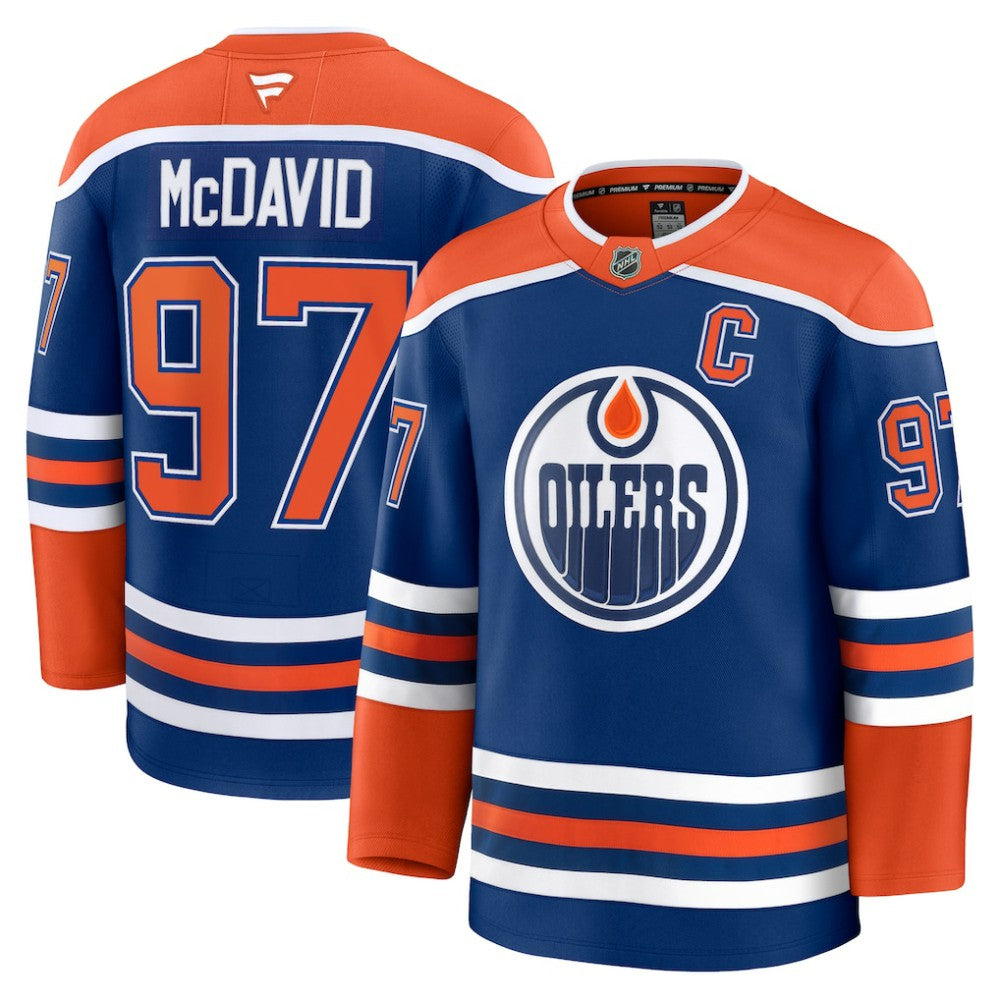 NHL Connor McDavid Edmonton Oilers Fanatics Home Premium Jersey - Royal