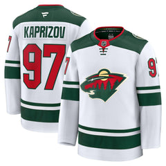 NHL Kirill Kaprizov Minnesota Wild Fanatics Away Premium Jersey - White