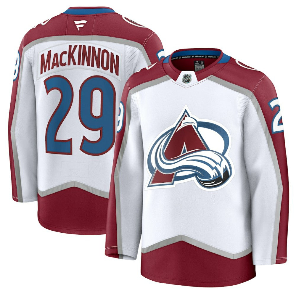 NHL Nathan MacKinnon Colorado Avalanche Fanatics Away Premium Jersey - White