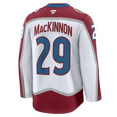 NHL Nathan MacKinnon Colorado Avalanche Fanatics Away Premium Jersey - White