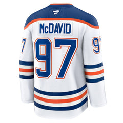 NHL Connor McDavid Edmonton Oilers Fanatics Away Premium Jersey - White