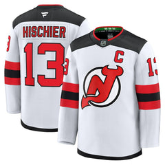 NHL Nico Hischier New Jersey Devils Fanatics Away Premium Jersey - White