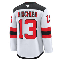 NHL Nico Hischier New Jersey Devils Fanatics Away Premium Jersey - White