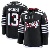 NHL Nico Hischier New Jersey Devils Fanatics Alternate Premium Jersey - Black