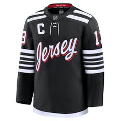 NHL Nico Hischier New Jersey Devils Fanatics Alternate Premium Jersey - Black