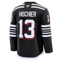 NHL Nico Hischier New Jersey Devils Fanatics Alternate Premium Jersey - Black