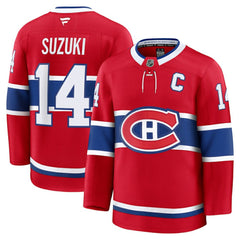 NHL Nick Suzuki Montreal Canadiens Fanatics Home Premium Jersey - Red