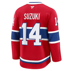NHL Nick Suzuki Montreal Canadiens Fanatics Home Premium Jersey - Red