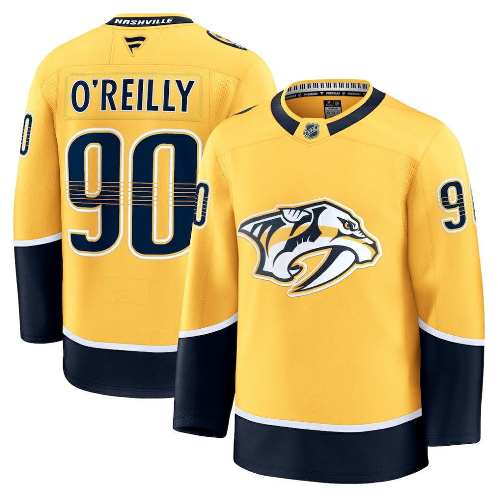 NHL Ryan O'Reilly Nashville Predators Fanatics Home Premium Jersey - Yellow
