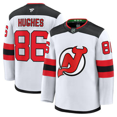 NHL Jack Hughes New Jersey Devils Fanatics Away Premium Jersey - White