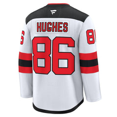 NHL Jack Hughes New Jersey Devils Fanatics Away Premium Jersey - White