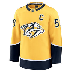 NHL Roman Josi Nashville Predators Fanatics Home Premium Jersey - Yellow