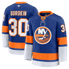 NHL Ilya Sorokin New York Islanders Fanatics Home Premium Jersey - Royal
