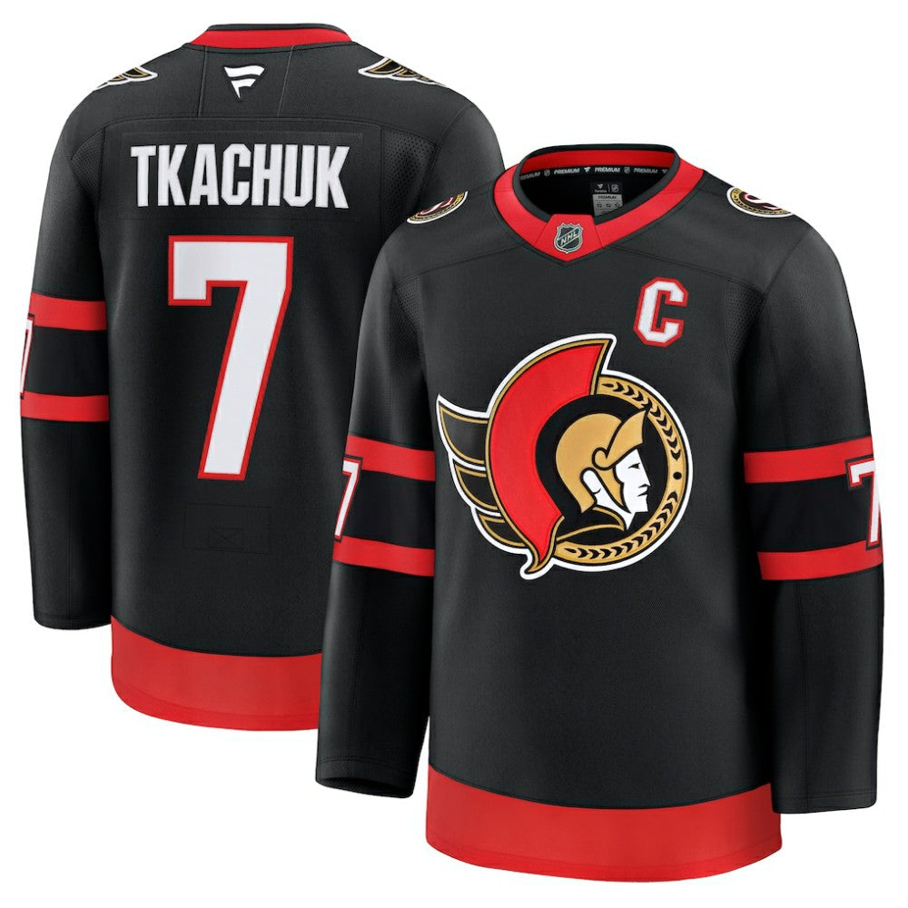 NHL Brady Tkachuk Ottawa Senators Fanatics Home Premium Jersey - Black