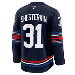 NHL Igor Shesterkin New York Rangers Fanatics Alternate Premium Jersey - Navy