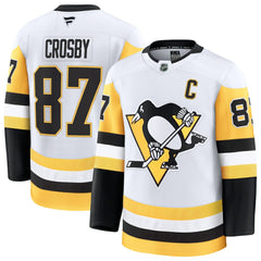NHL Sidney Crosby Pittsburgh Penguins Fanatics Away Premium Jersey - White