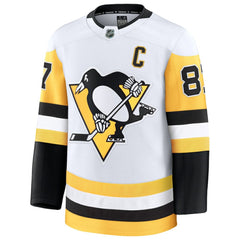 NHL Sidney Crosby Pittsburgh Penguins Fanatics Away Premium Jersey - White
