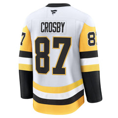 NHL Sidney Crosby Pittsburgh Penguins Fanatics Away Premium Jersey - White
