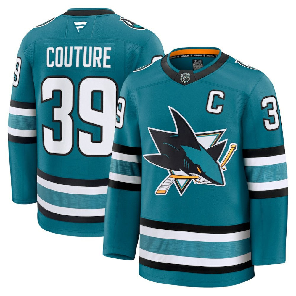 NHL Logan Couture San Jose Sharks Fanatics Home Premium Jersey - Teal